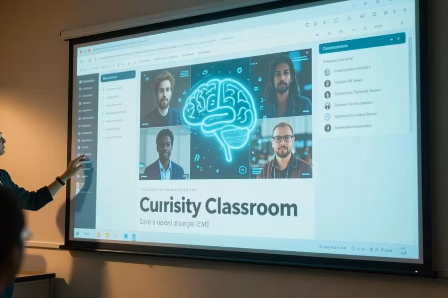 Educator using the Pedadida learning management system